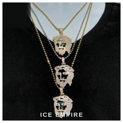Iced Out 925 Silver Moissanite Pendant