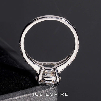 Iced Out Gold Plated Moissanite Engagement Ring
