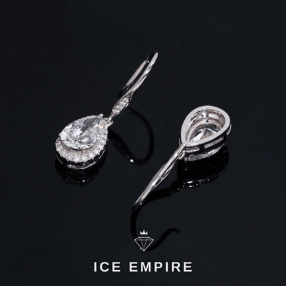 Iced Out 18K Gold Lab Grown Diamond Earrings