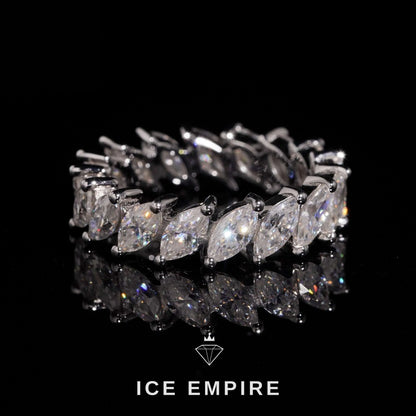 Iced Out 925 Silver Lab Grown Diamond Ring