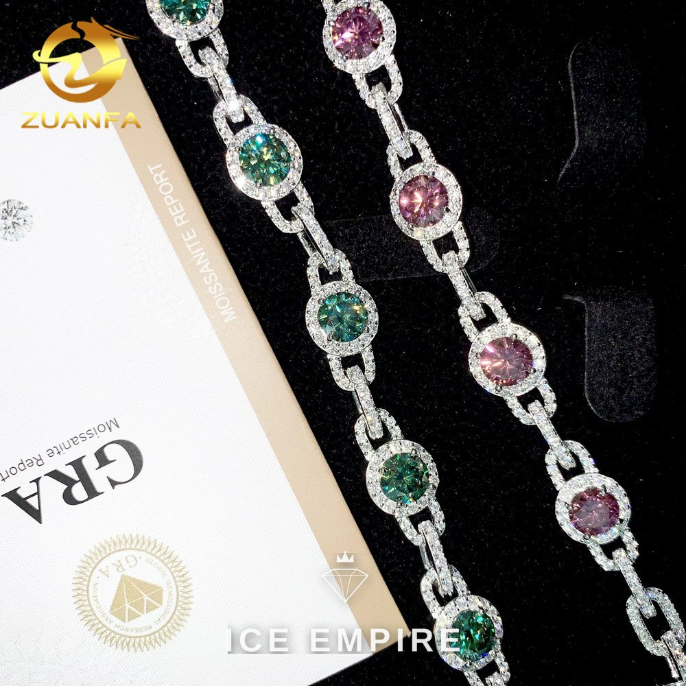 Iced Out 925 Silver Moissanite Bracelet