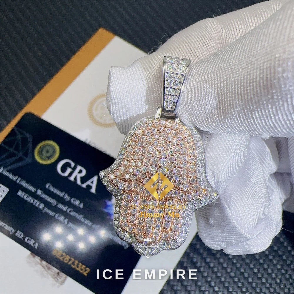 Iced Out Cross Gold Plated Pendant