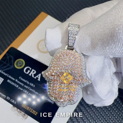 Iced Out Cross Gold Plated Pendant