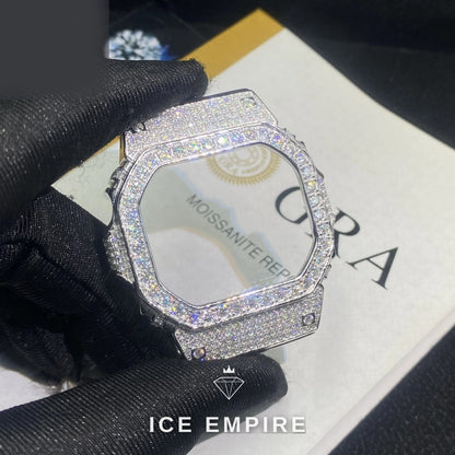 Iced Out 925 Silver Moissanite Watch