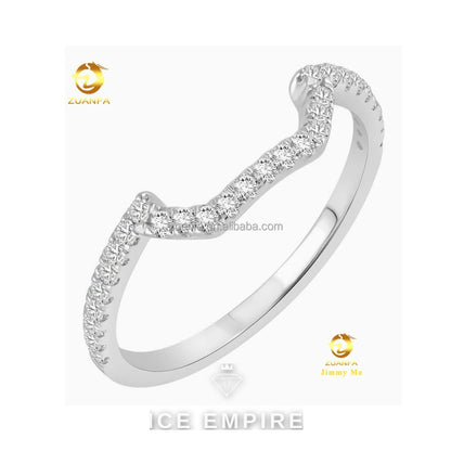 Iced Out Gold Plated Lab Grown Diamond Engagement Ring