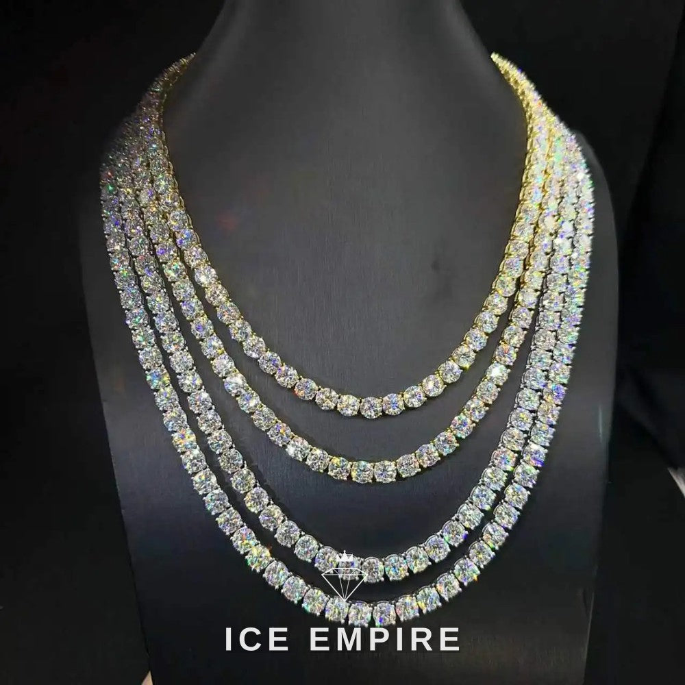Iced Out Rose Gold Plated Moissanite Cuban Chain