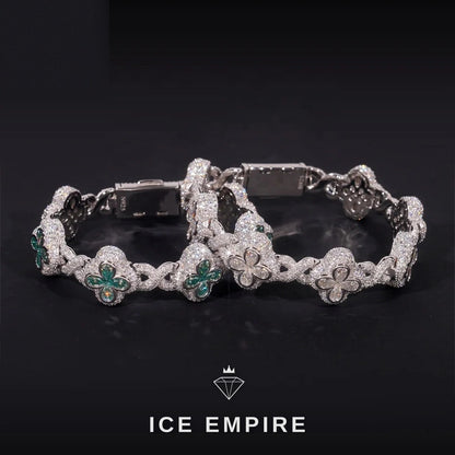 Iced Out Rose Gold Plated Moissanite Bracelet