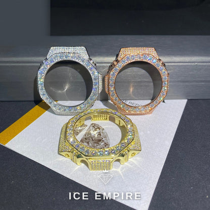 Iced Out 925 Silver Moissanite Watch