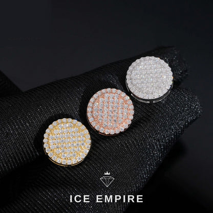 Iced Out 925 Silver Moissanite Stud Earrings