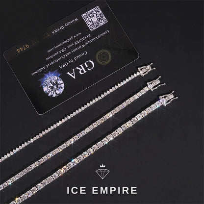 Iced Out Rose Gold Plated Moissanite Cuban Chain