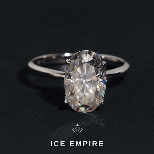 Iced Out Rose Gold Plated Moissanite Wedding Band