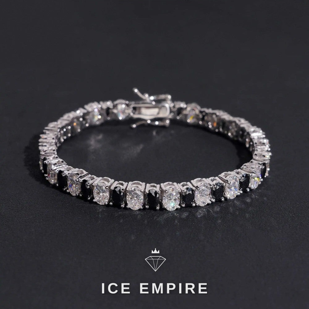 Iced Out 925 Silver Moissanite Tennis Chain