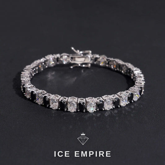 Iced Out 925 Silver Moissanite Tennis Chain