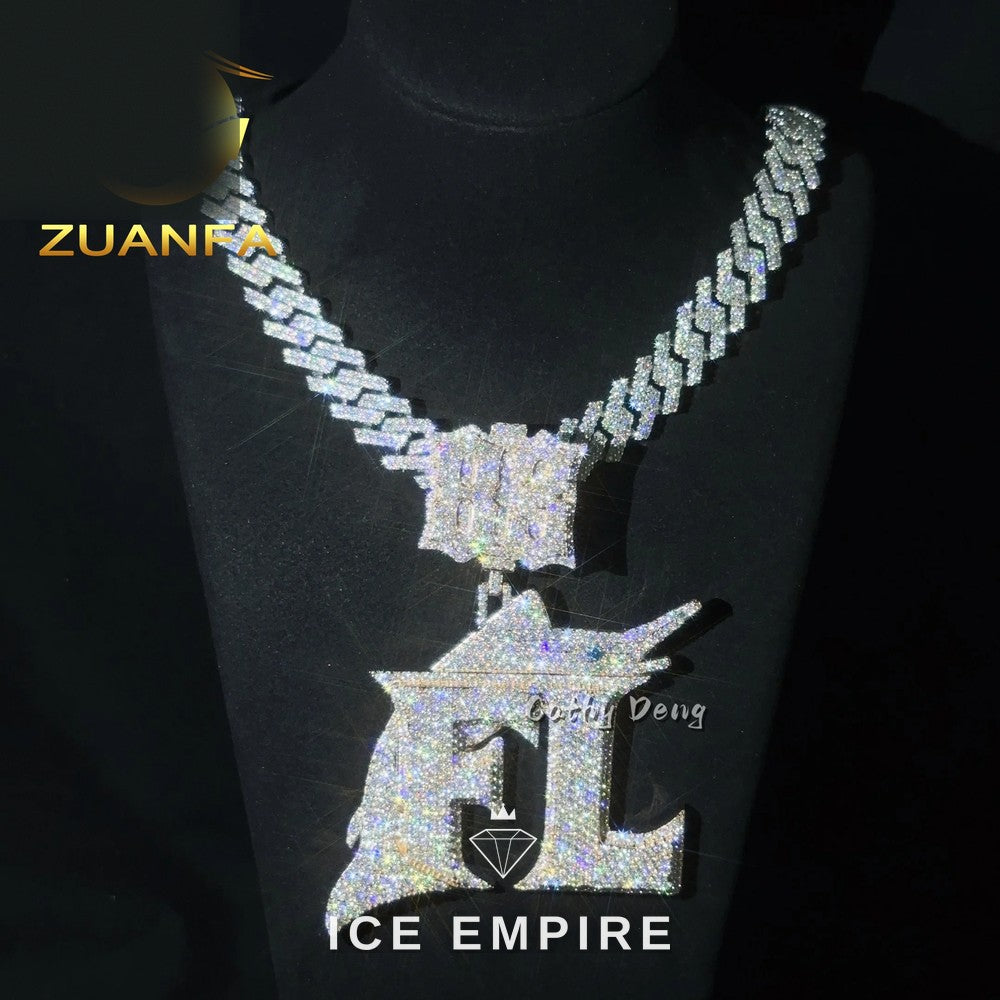 Iced Out Baguette Rose Gold Plated Cuban Chain