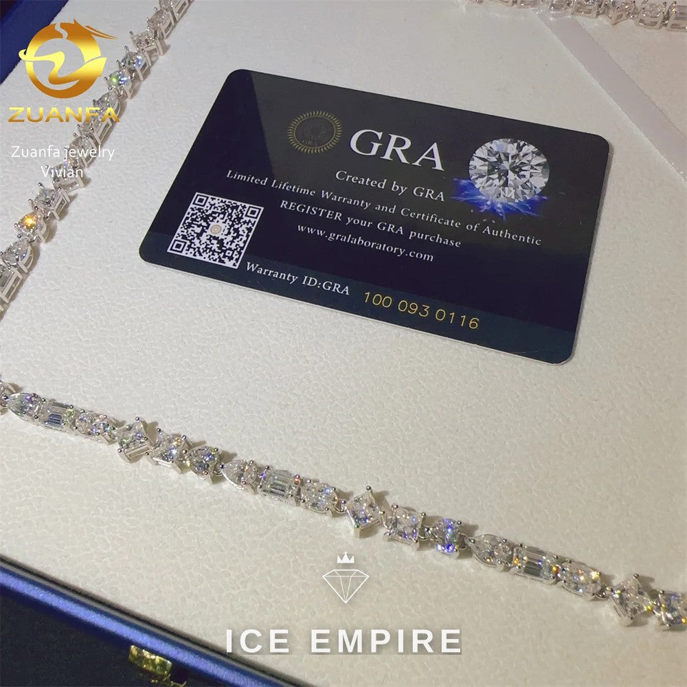 Iced Out Rose Gold Plated Moissanite Cuban Chain