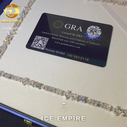 Iced Out Rose Gold Plated Moissanite Cuban Chain