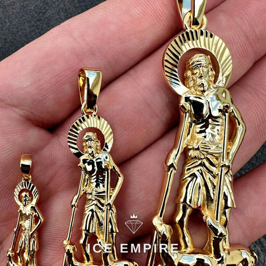 Iced Out Gold Plated Moissanite Pendant