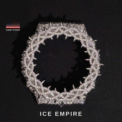 Iced Out Gold Plated Moissanite Watch