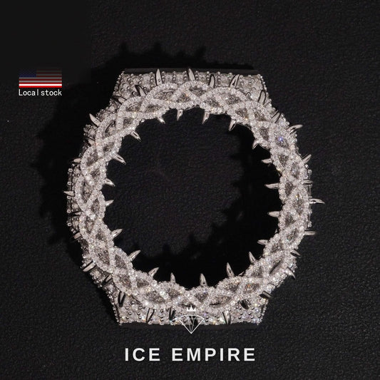 Iced Out Gold Plated Moissanite Watch