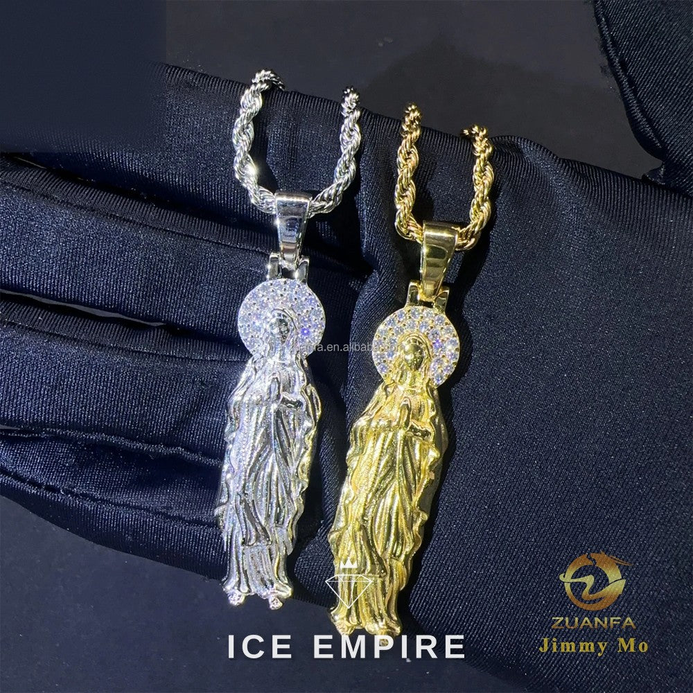 Iced Out 925 Silver Moissanite Pendant