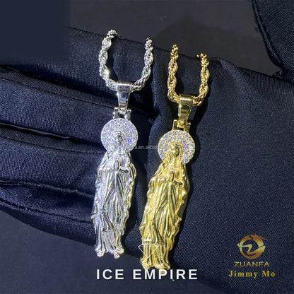Iced Out 925 Silver Moissanite Pendant