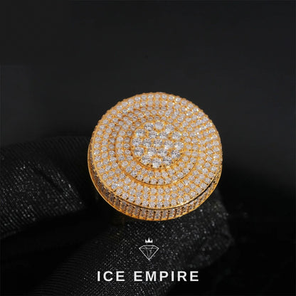 Iced Out 925 Silver Moissanite Ring
