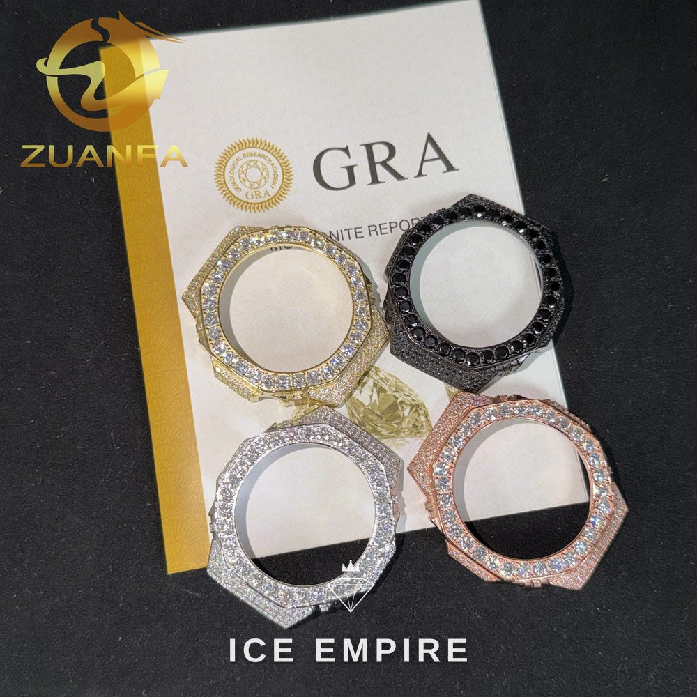 Iced Out 925 Silver Moissanite Watch