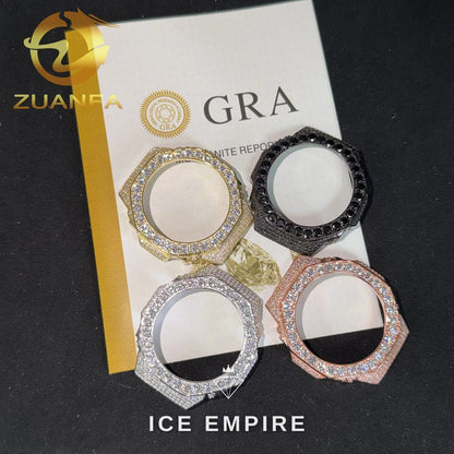 Iced Out 925 Silver Moissanite Watch
