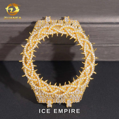 Iced Out 925 Silver Moissanite Watch