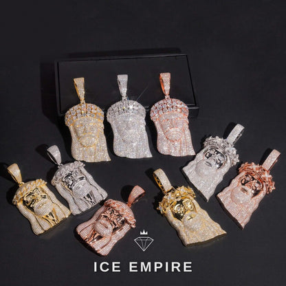 Iced Out Rose Gold Plated Moissanite Pendant