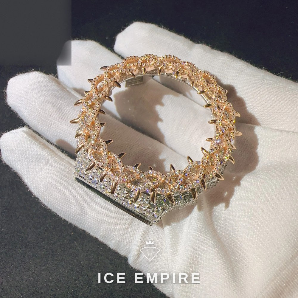 Iced Out 925 Silver Moissanite Watch