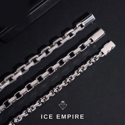 Iced Out Rose Gold Plated Moissanite Cuban Chain