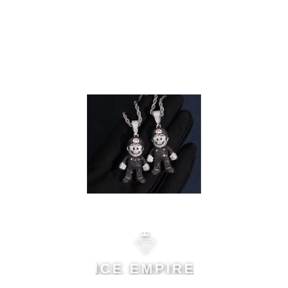 Iced Out Rose Gold Plated Moissanite Pendant