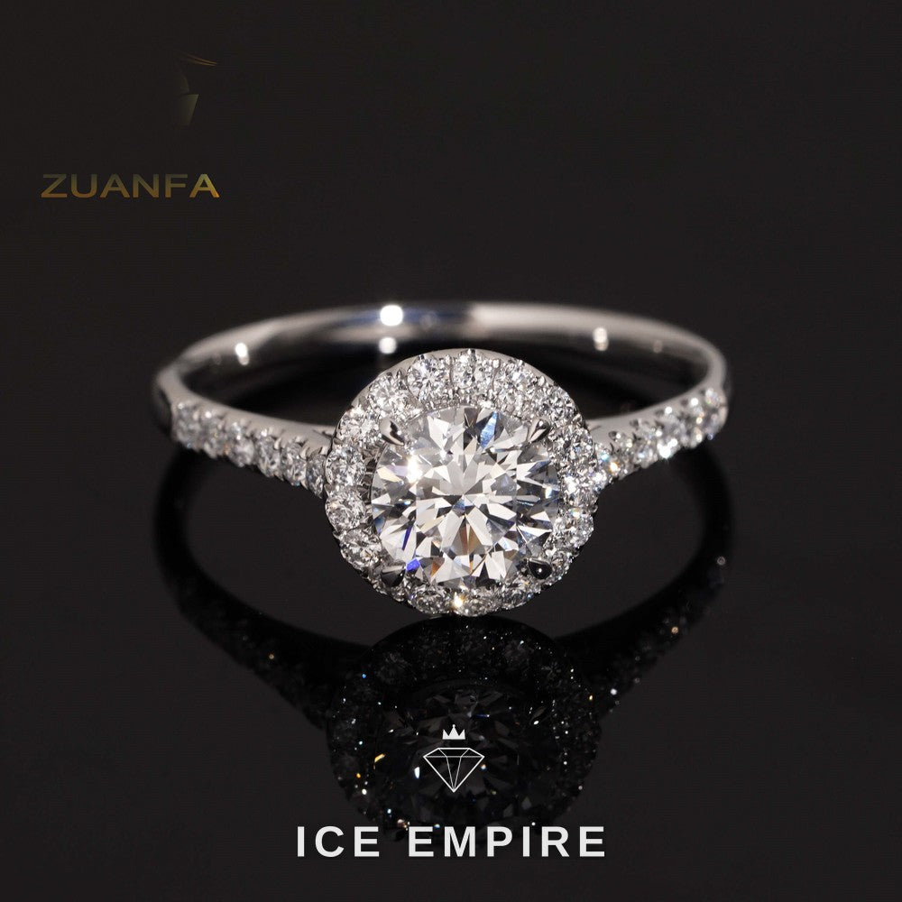 Iced Out Gold Plated Lab Grown Diamond Wedding Band