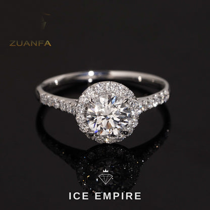 Iced Out Gold Plated Lab Grown Diamond Wedding Band