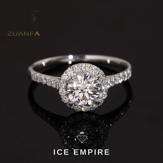 Iced Out Gold Plated Lab Grown Diamond Wedding Band