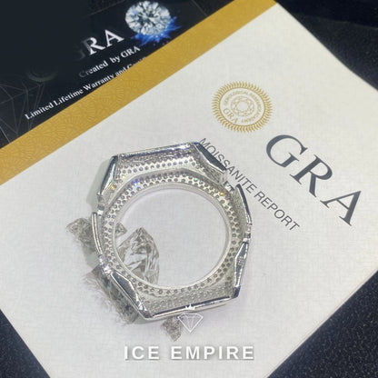 Iced Out 925 Silver Moissanite Watch