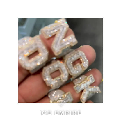 Iced Out 925 Silver Moissanite Cuban Chain
