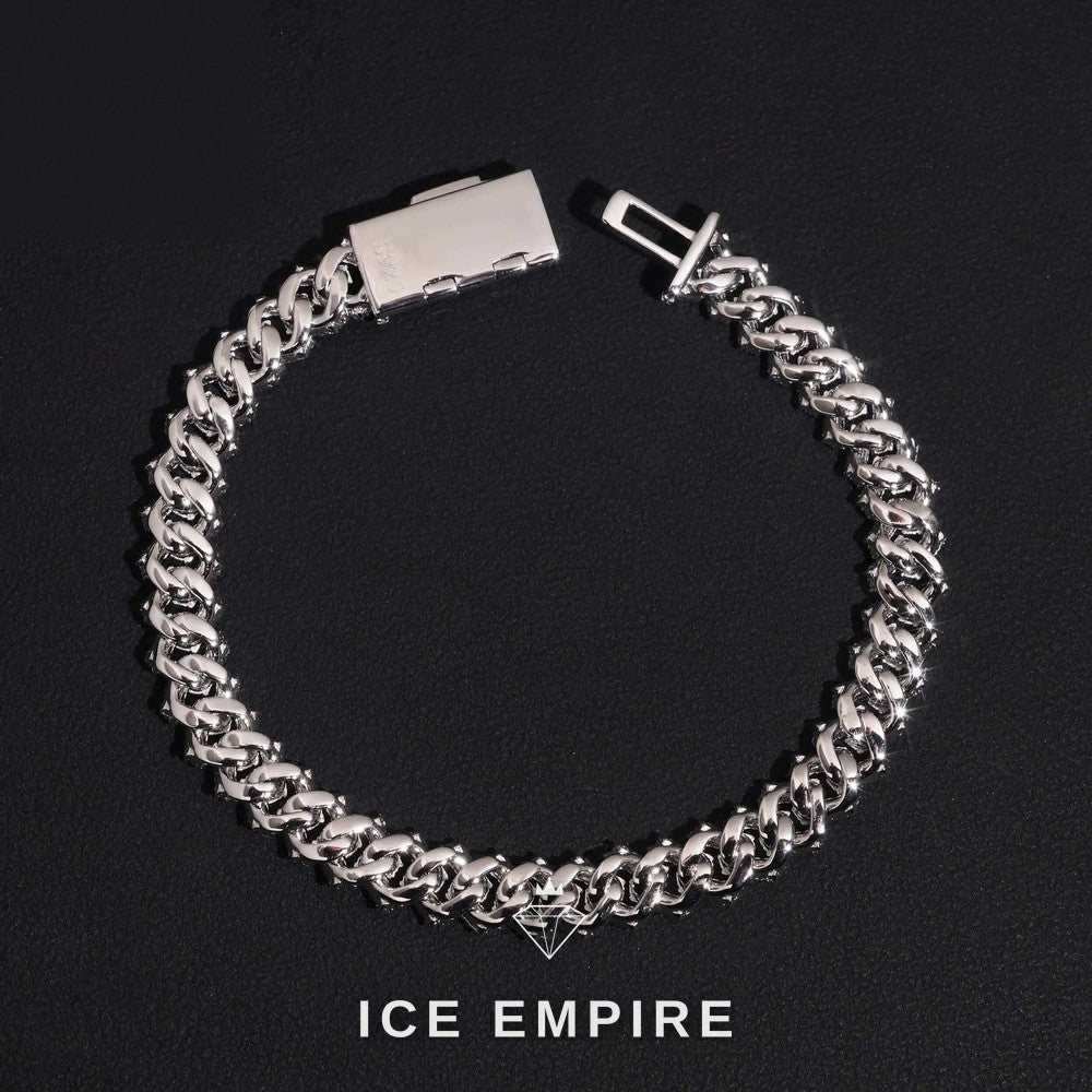 Iced Out Gold Plated Moissanite Cuban Chain
