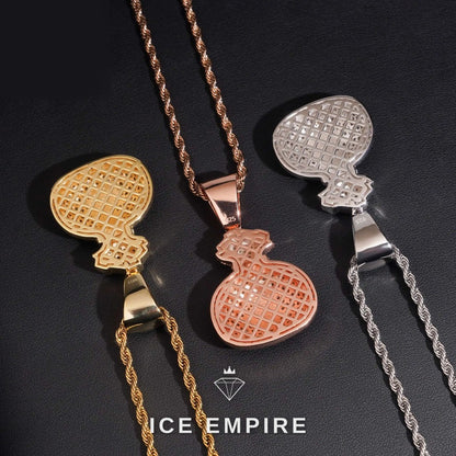 Iced Out 925 Silver Pendant