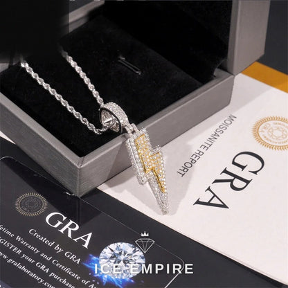Iced Out 925 Silver Moissanite Pendant