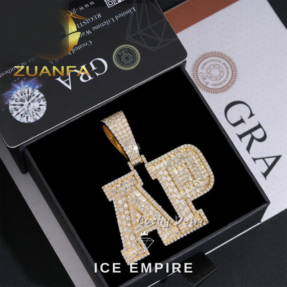 Iced Out Baguette Rose Gold Plated Cuban Chain