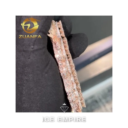 Iced Out Rose Gold Plated Moissanite Pendant