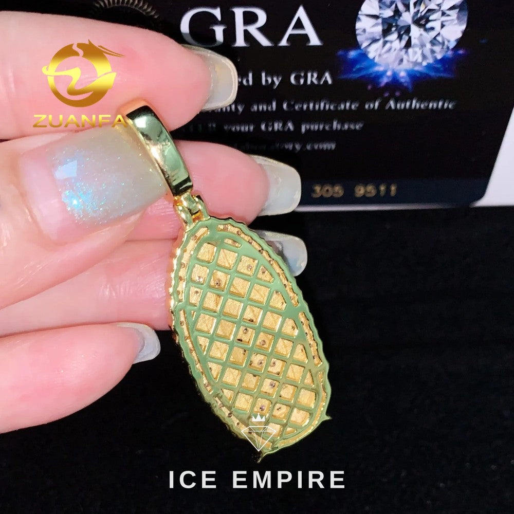 Iced Out Gold Plated Pendant