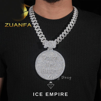 Iced Out Baguette Rose Gold Plated Cuban Chain
