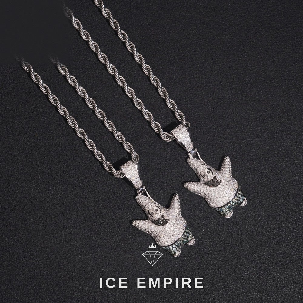 Iced Out 925 Silver Moissanite Pendant
