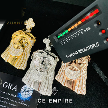 Iced Out 925 Silver Pendant