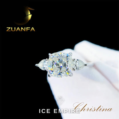 Iced Out Gold Plated Moissanite Wedding Band