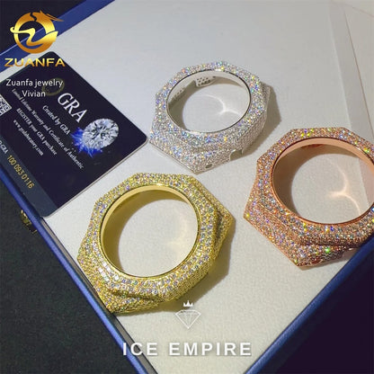 Iced Out 925 Silver Moissanite Watch