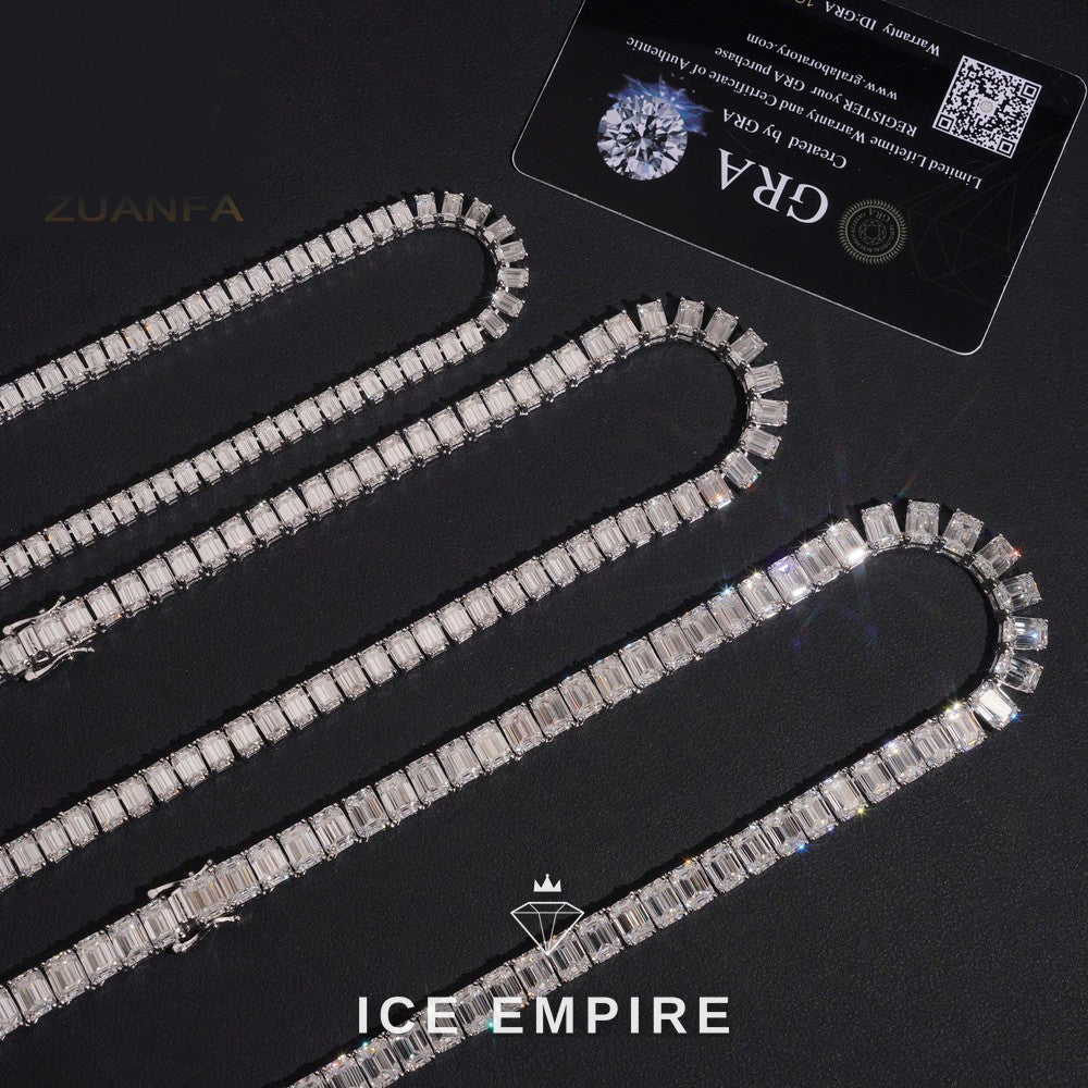 Iced Out Gold Plated Moissanite Cuban Chain